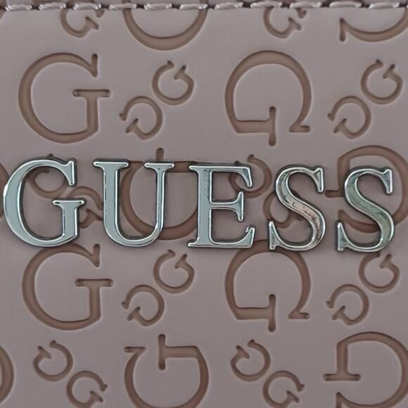 GUESS 90s Monogram Mini Tote Dusty Pink NWOT Vintage - Picture 8 of 12